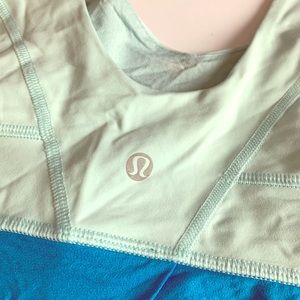 Lululemon Athletic Blue and Green Sleeveless Tank